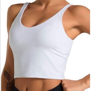 Sports Bra / Crop Tank / Running Top, NWB White